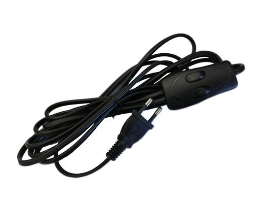 کیفیت  European VDE Power Cord AC IEC 3 Ft Extension Cord With Switch کارخانه