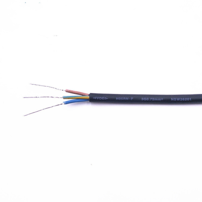 OEM ODM Black Rubber Flex Cable 0.75mm2 گواهینامه VDE CCC ROHS